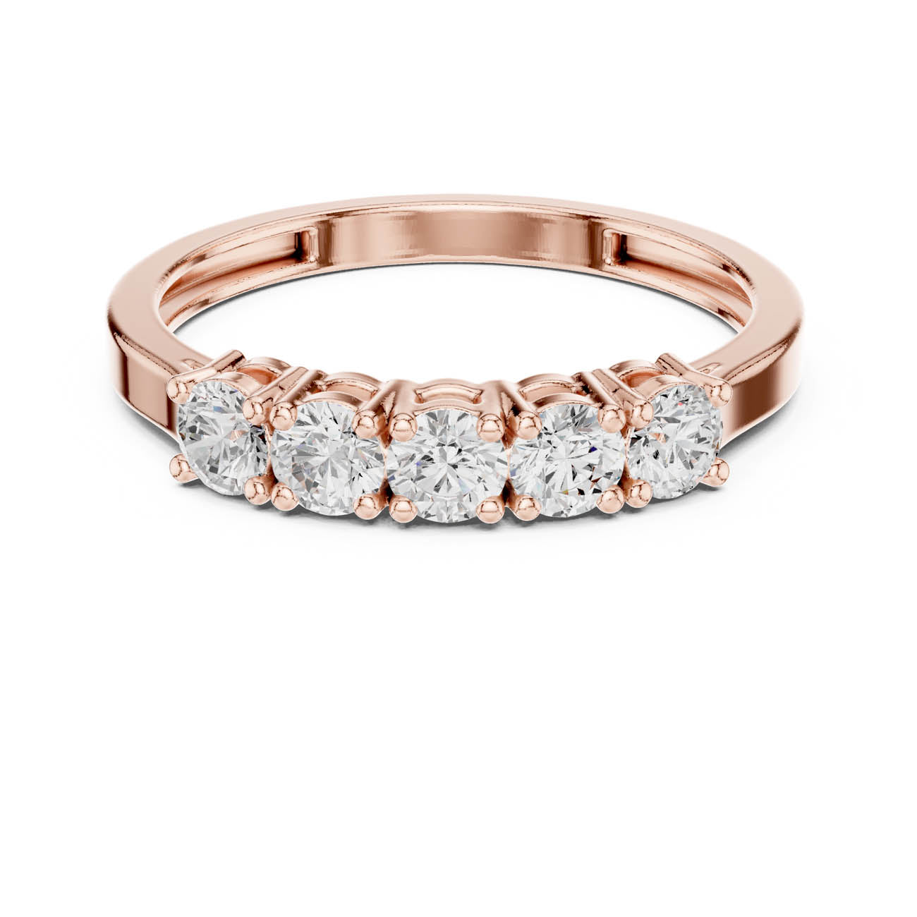 .55 Ct. Five Stone Round Diamond Ring (JLR-18) 7