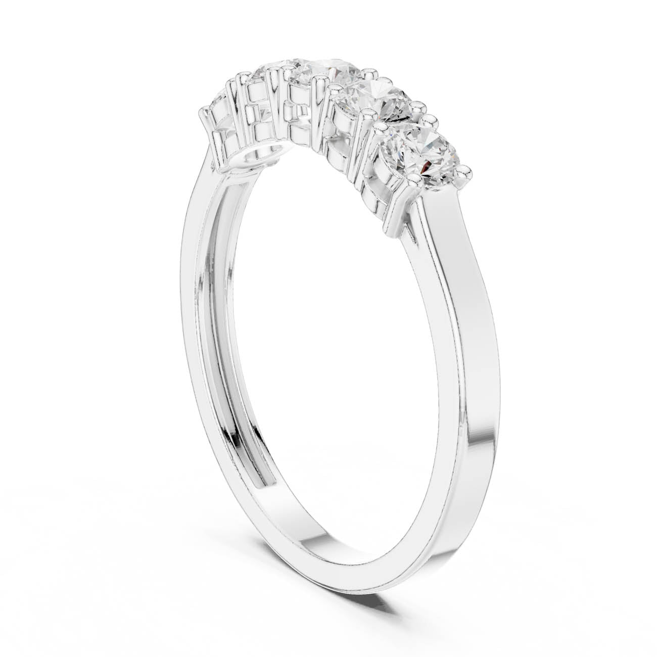.55 Ct. Five Stone Round Diamond Ring (JLR-18) 9