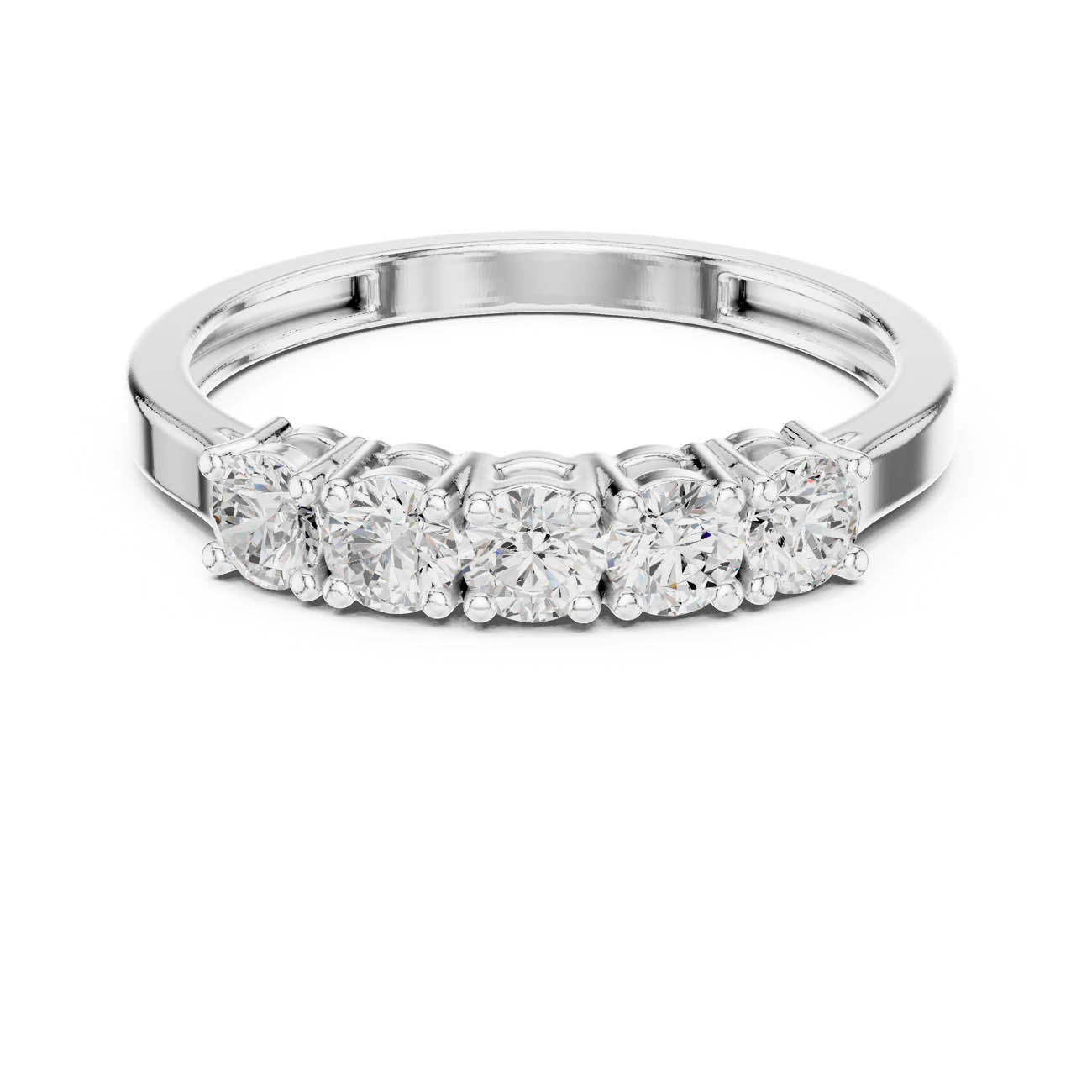 .55 Ct. Five Stone Round Diamond Ring (JLR-18) 5