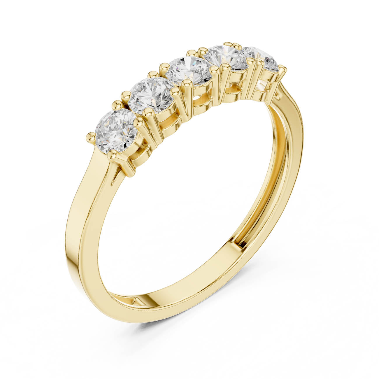 .55 Ct. Five Stone Round Diamond Ring (JLR-18)