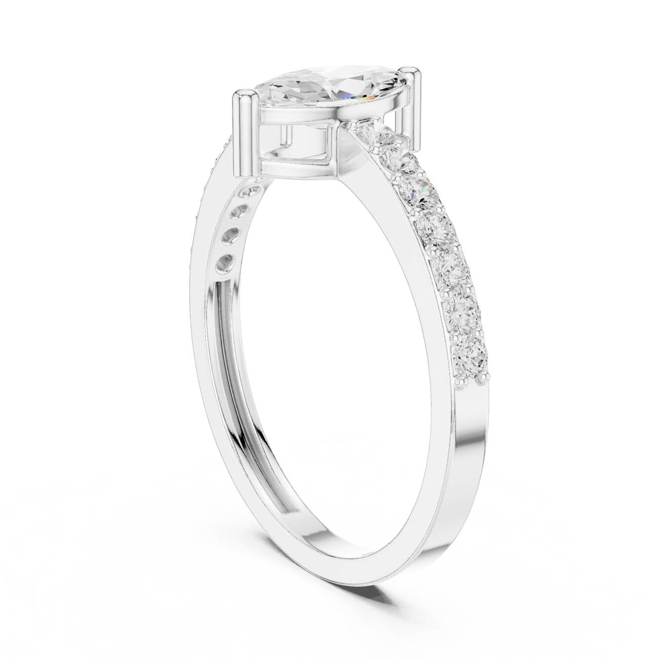 .69 Ct. Marquise Cut Diamond Solitaire with Pavé Band (JLR-23) 10