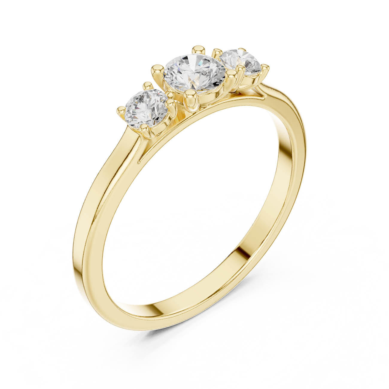 .52 Ct. Round Diamond Three-Stone Ring (JLR-25)