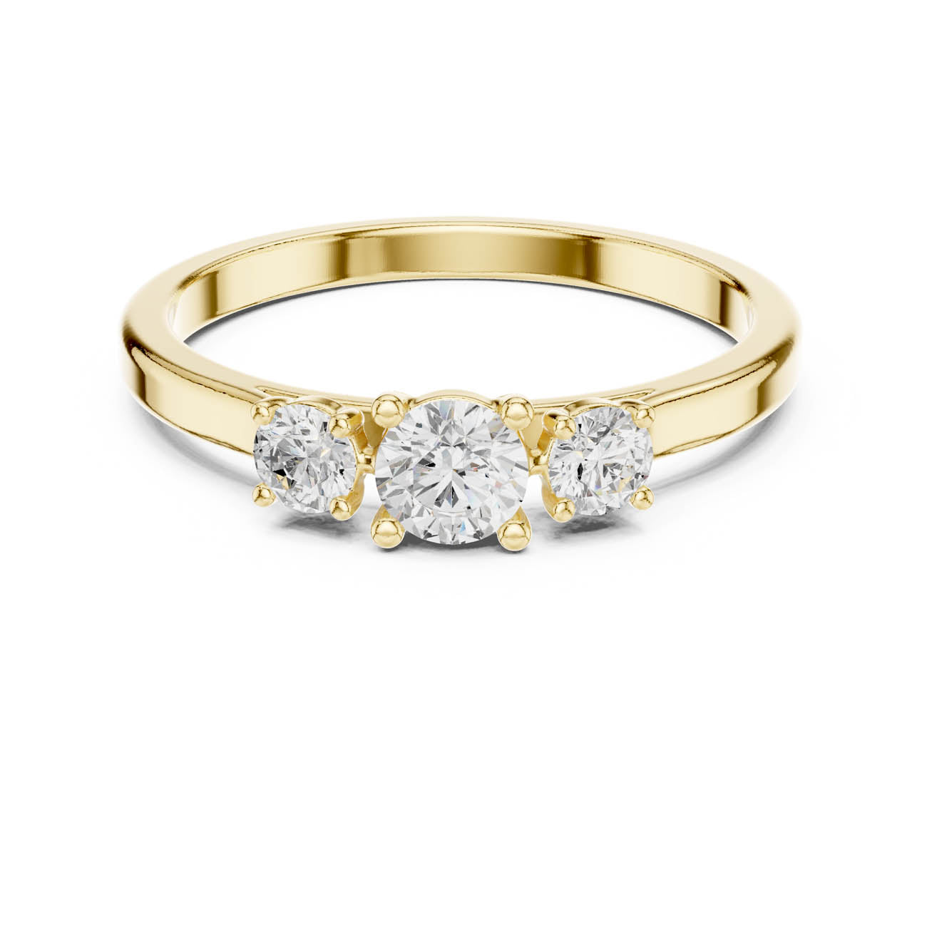 .52 Ct. Round Diamond Three-Stone Ring (JLR-25)