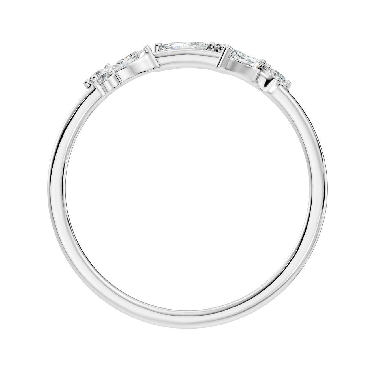 .22 Ct. Marquise Diamond Leaf-Inspired Cluster Ring (L2-27#10004L) 12