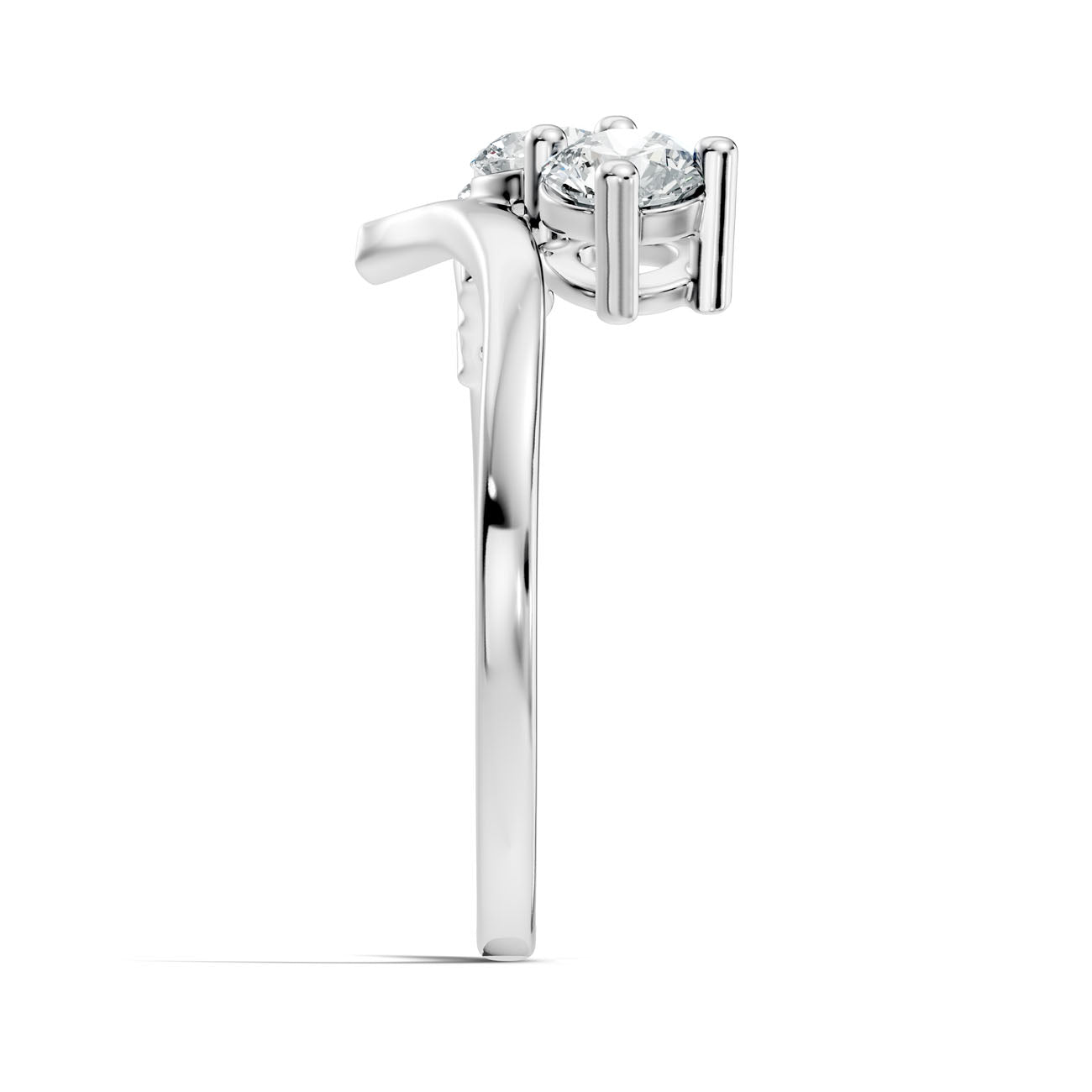 .90 Ct. Graduated Round Diamond Five-Stone Ring with Curved Gallery (L2-27#10011L) 12