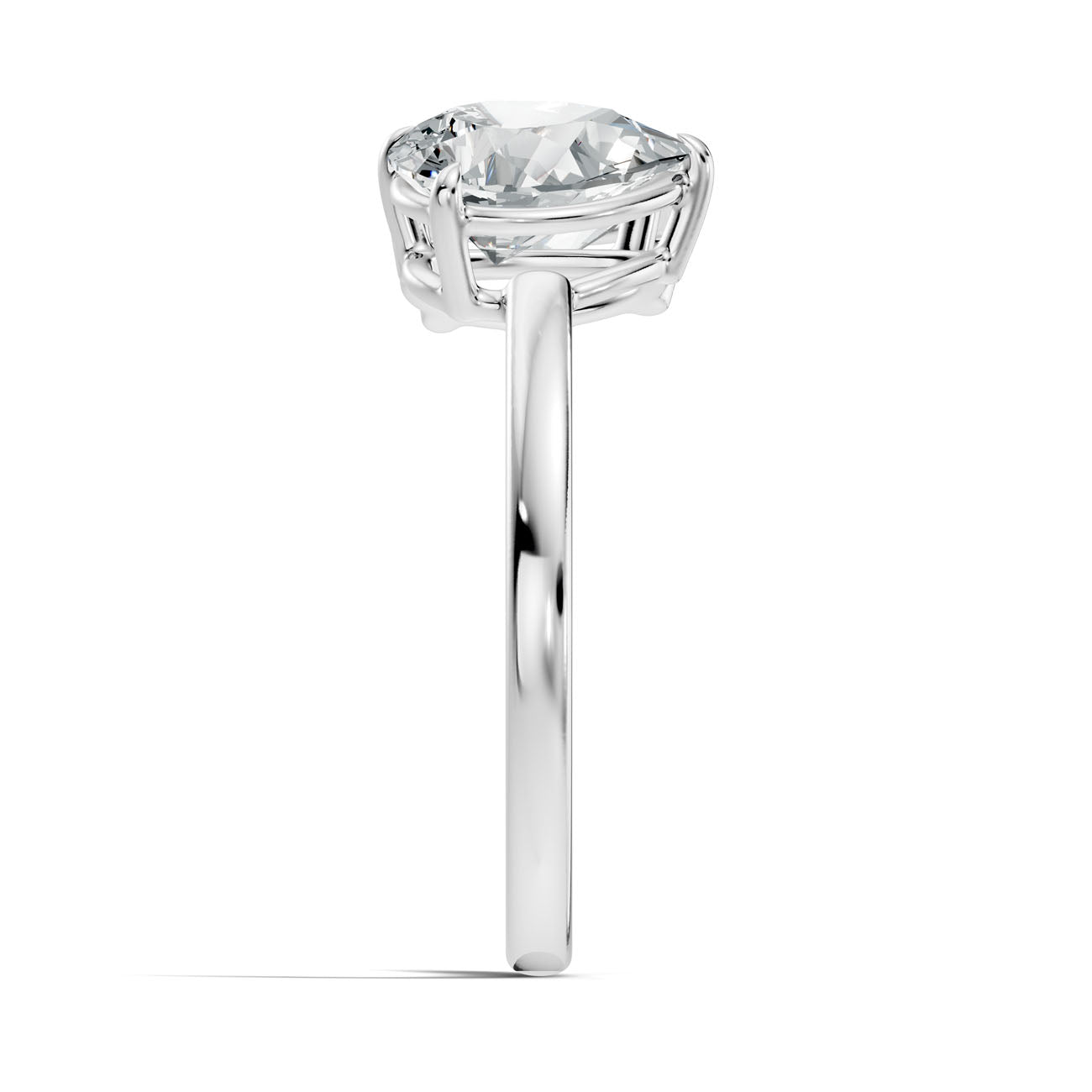 2.75 Ct. Toi et Moi Oval and Pear Diamond Ring with Dual-Prong Setting (L2-27#10026L) 9