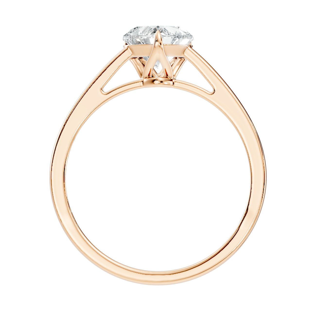 1.00 Ct Classic Heart-Shaped Diamond Solitaire Ring with Three-Prong Setting (L2-27#10028L) 14
