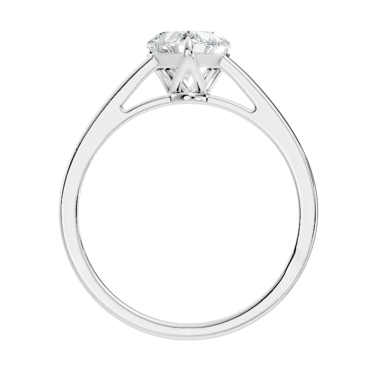 1.00 Ct Classic Heart-Shaped Diamond Solitaire Ring with Three-Prong Setting (L2-27#10028L) 7