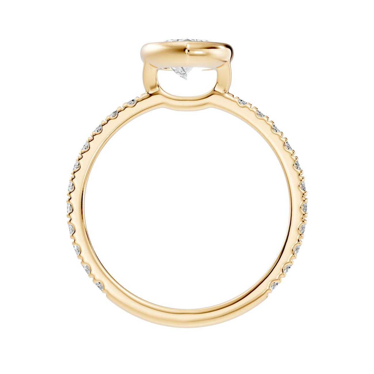 1.80 Ct. Marquise Diamond Ring with Bezel Setting and Pavé Band (L2-27#10047L) 12