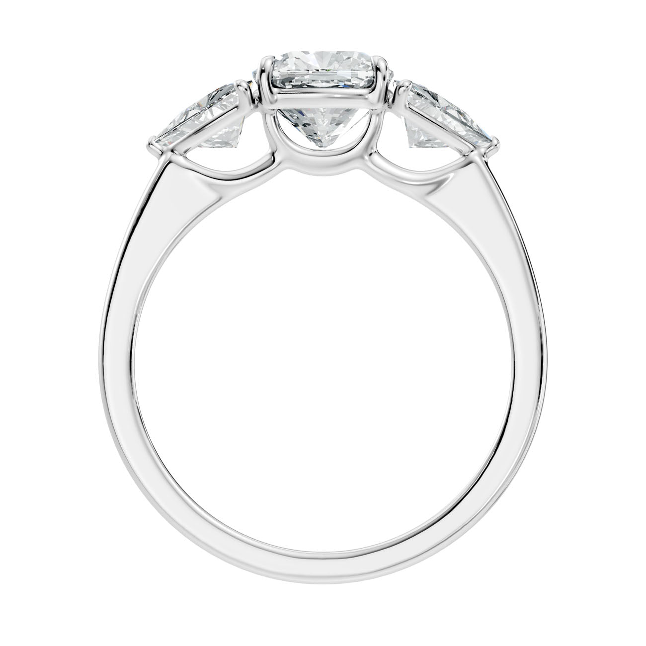 2.37 Ct. Cushion Cut Diamond Ring with Marquise Side Stones (L2-27#10051L) 13