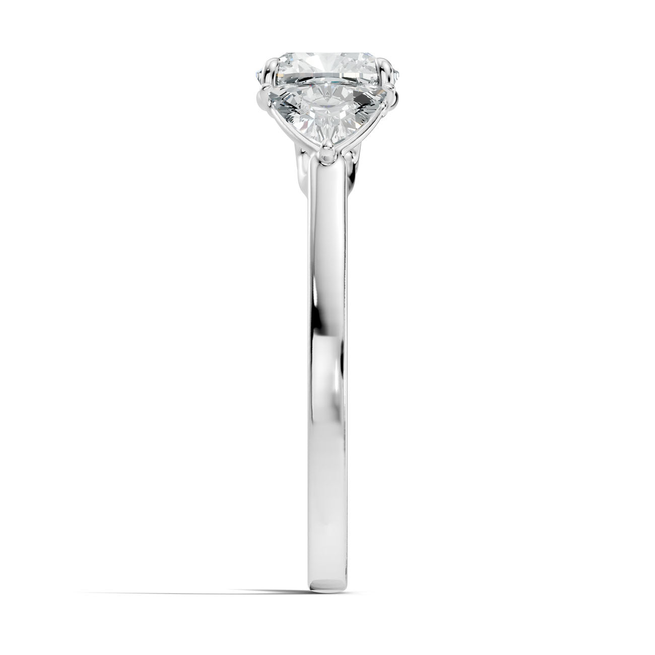 2.37 Ct. Cushion Cut Diamond Ring with Marquise Side Stones (L2-27#10051L) 12