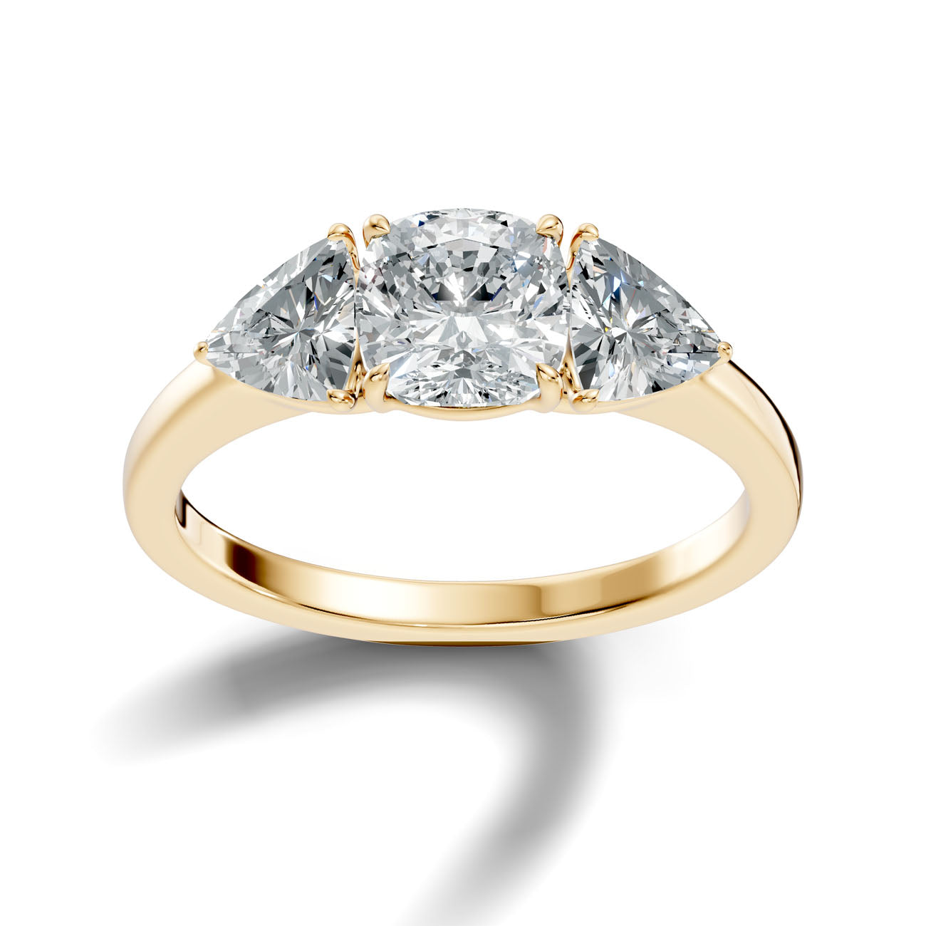 2.37 Ct. Cushion Cut Diamond Ring with Marquise Side Stones (L2-27#10051L) 4