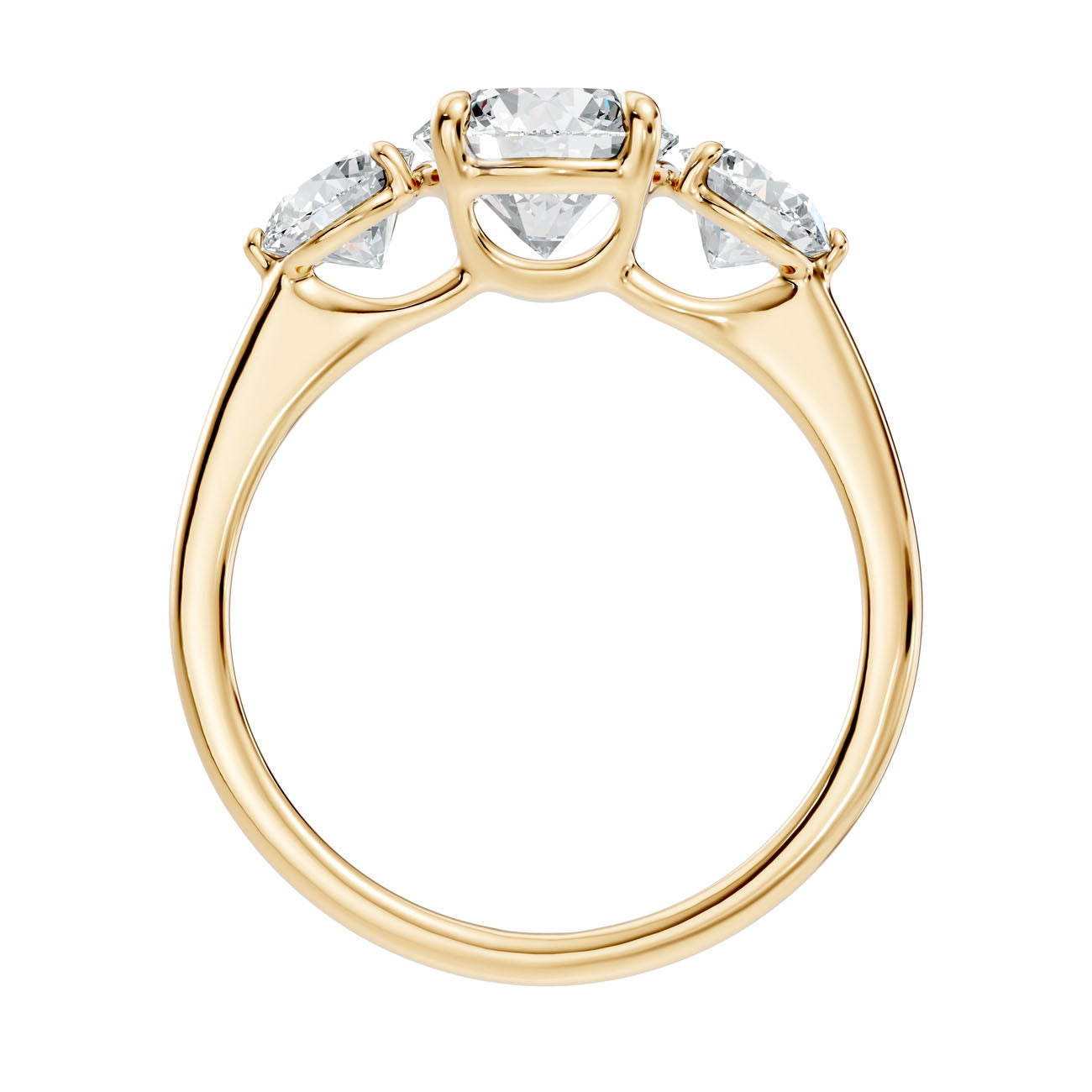2.50 Ct. Three-Stone Round Diamond Ring with Prong Settings (L2-27#10053L) 15