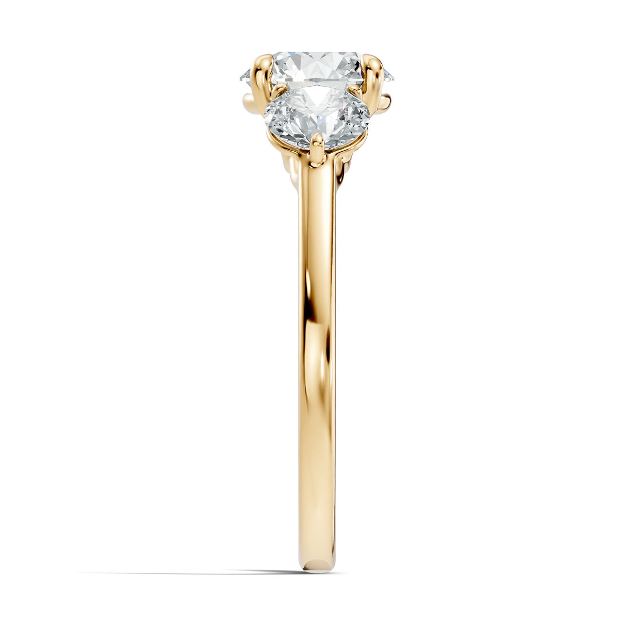 2.50 Ct. Three-Stone Round Diamond Ring with Prong Settings (L2-27#10053L) 14
