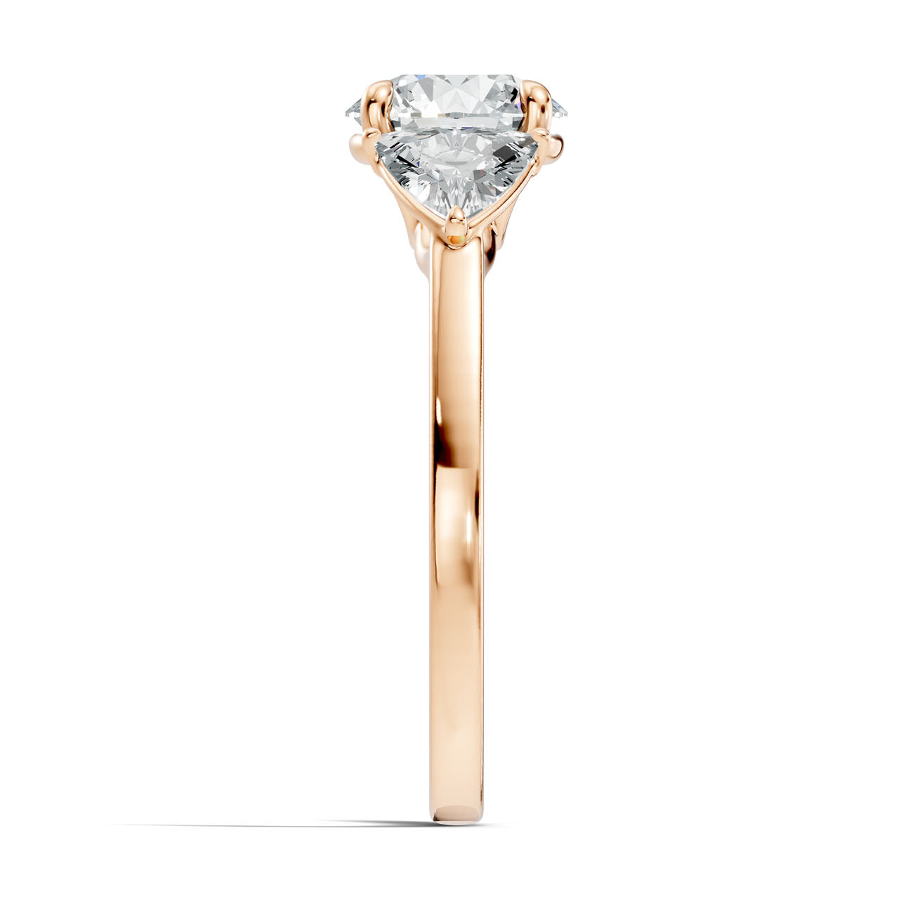 2.45 Ct. Round Diamond Ring with Trillion Side Stones (L2-27#10055L) 15
