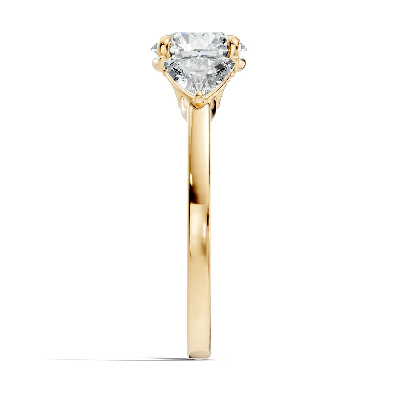 2.45 Ct. Round Diamond Ring with Trillion Side Stones (L2-27#10055L) 13