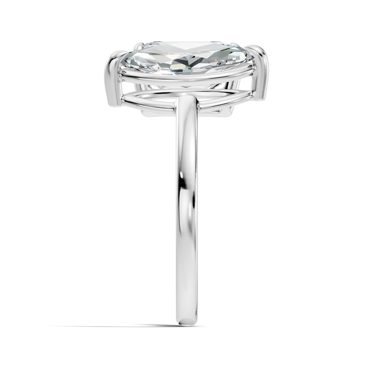 3.47 Ct. Toi et Moi Ring with Emerald and Marquise Diamonds (L2-27#10057L) 9