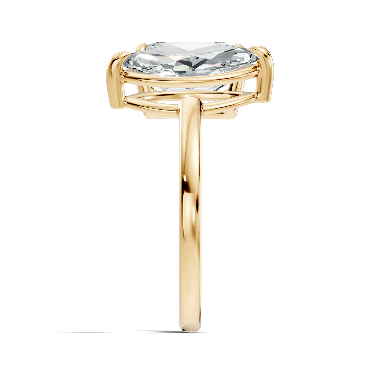 3.47 Ct. Toi et Moi Ring with Emerald and Marquise Diamonds (L2-27#10057L) 14