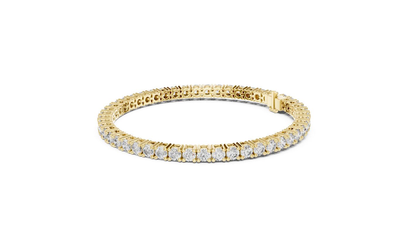 6.37 Ct. Graduated Round Diamond Tennis Bracelet (GLBR-0099) 8