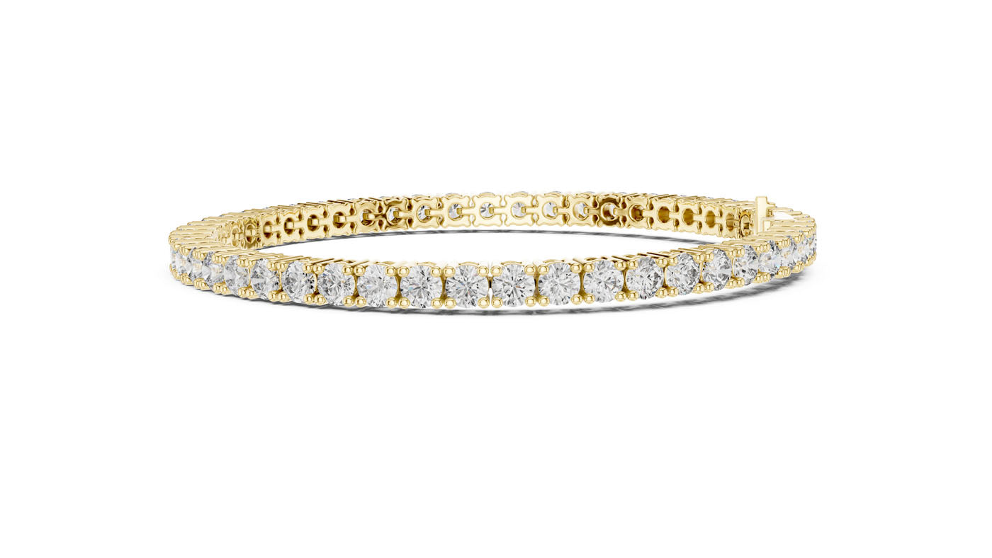 6.37 Ct. Graduated Round Diamond Tennis Bracelet (GLBR-0099) 12