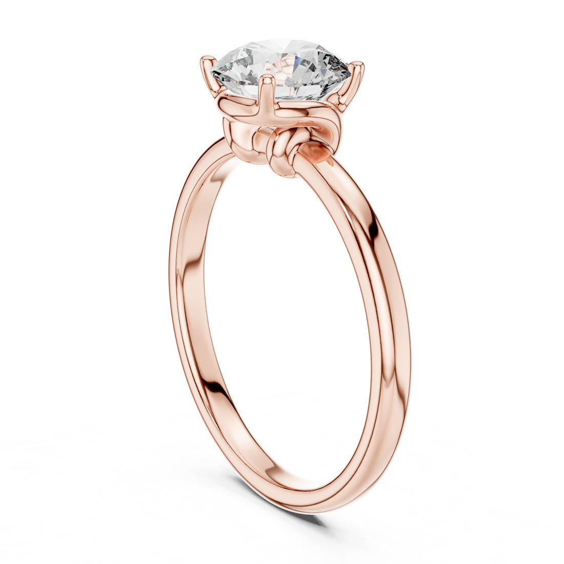 1.00 Ct. Classic Round Brilliant Four-Prong Solitaire Engagement Ring (LR-0022) 4