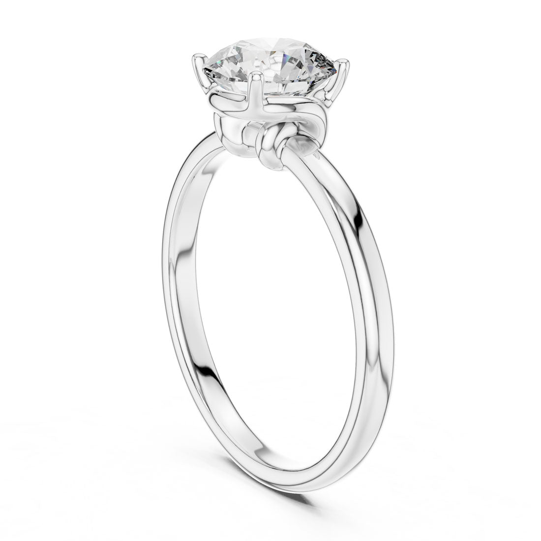 1.00 Ct. Classic Round Brilliant Four-Prong Solitaire Engagement Ring (LR-0022) 6