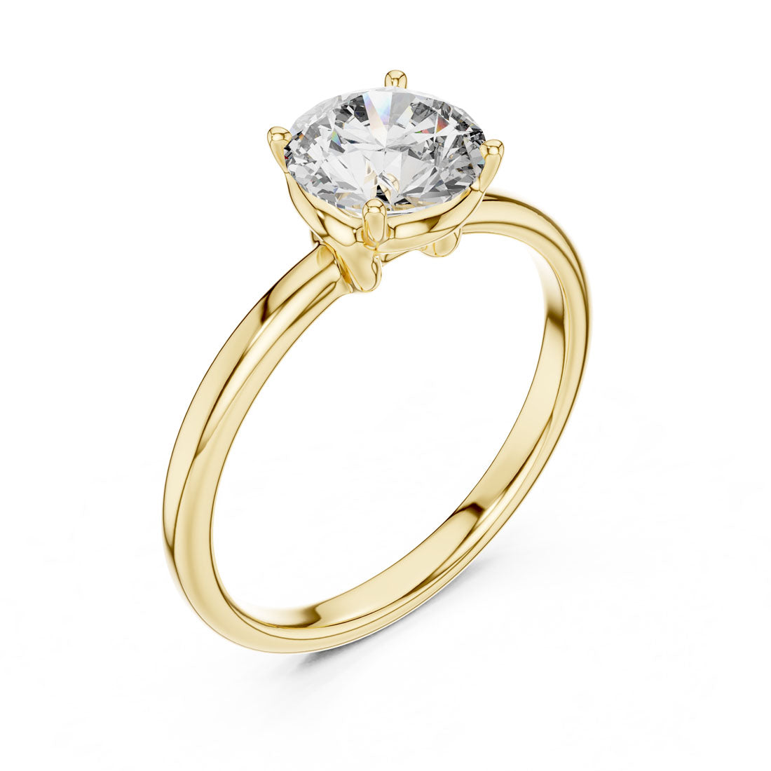 1.00 Ct. Classic Round Brilliant Four-Prong Solitaire Engagement Ring (LR-0022) 9