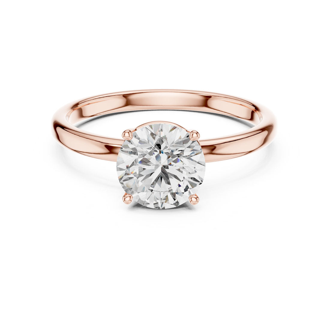 1.00 Ct. Classic Round Brilliant Four-Prong Solitaire Engagement Ring (LR-0022) 3