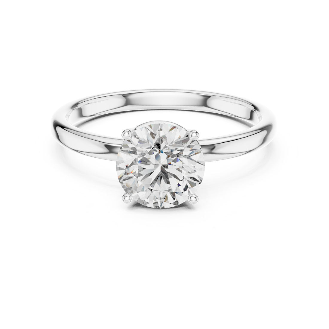 1.00 Ct. Classic Round Brilliant Four-Prong Solitaire Engagement Ring (LR-0022)