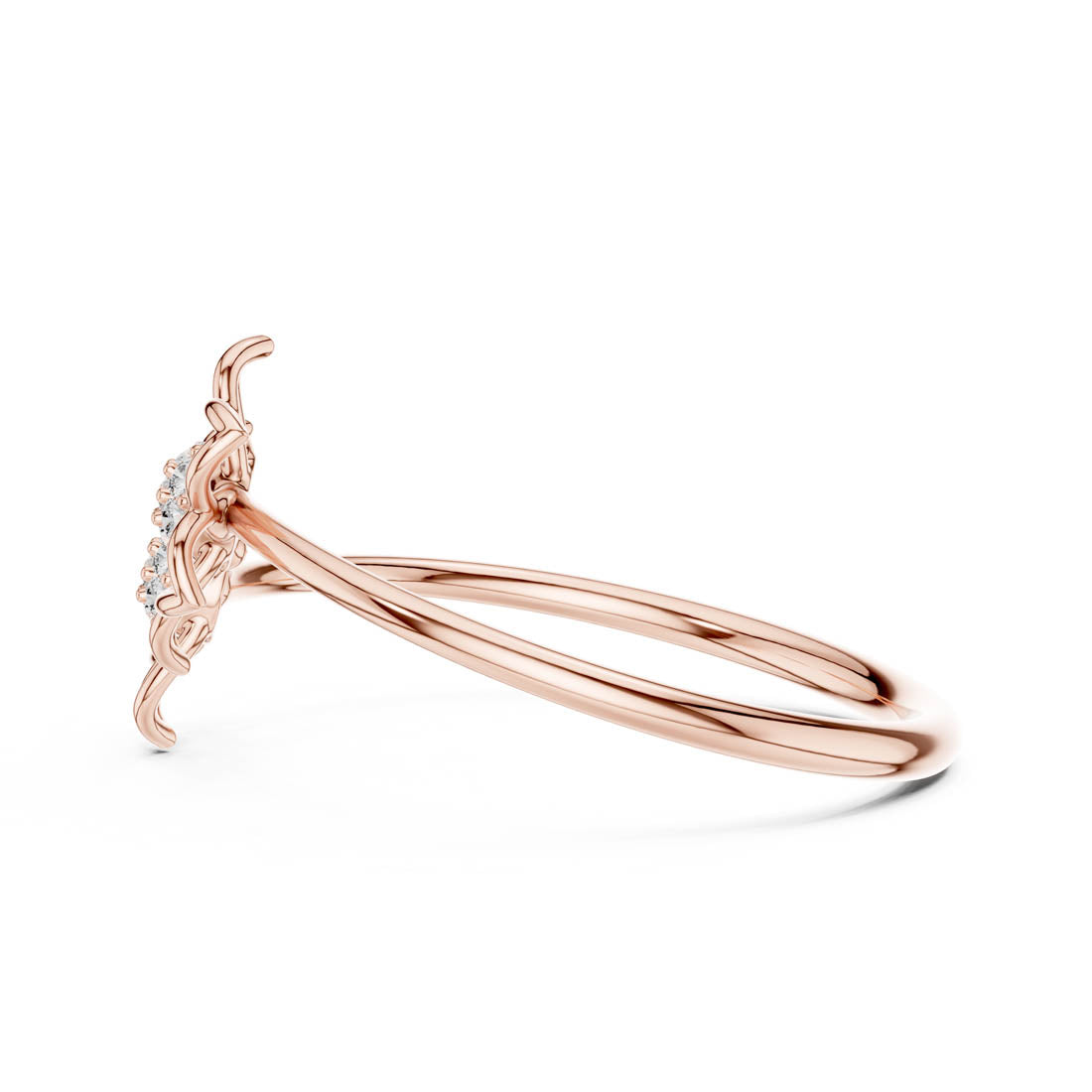 .06 Ct. Diamond Floral Duo Ring (LR-01 (100)) 9