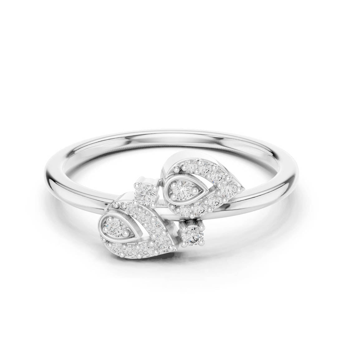 .14 Ct. Pavé Diamond Open Design Ring (LR-01 (60))
