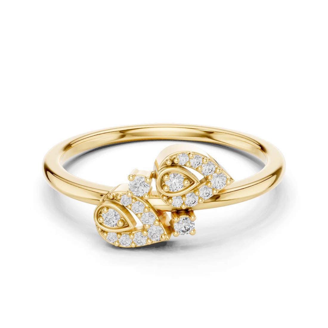 .14 Ct. Pavé Diamond Open Design Ring (LR-01 (60)) 5