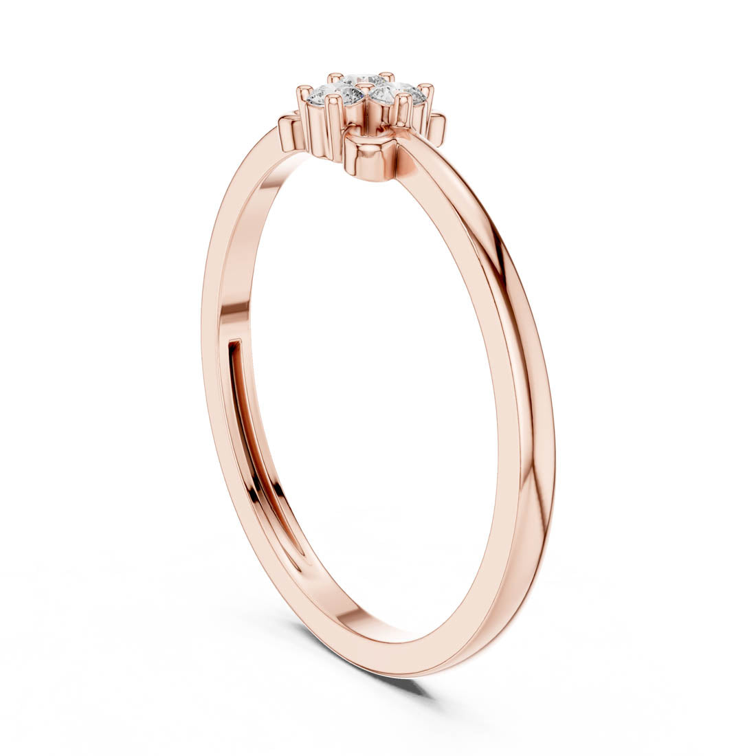.06 Ct. Floral Diamond Cluster Ring (LR-01 (92)) 8