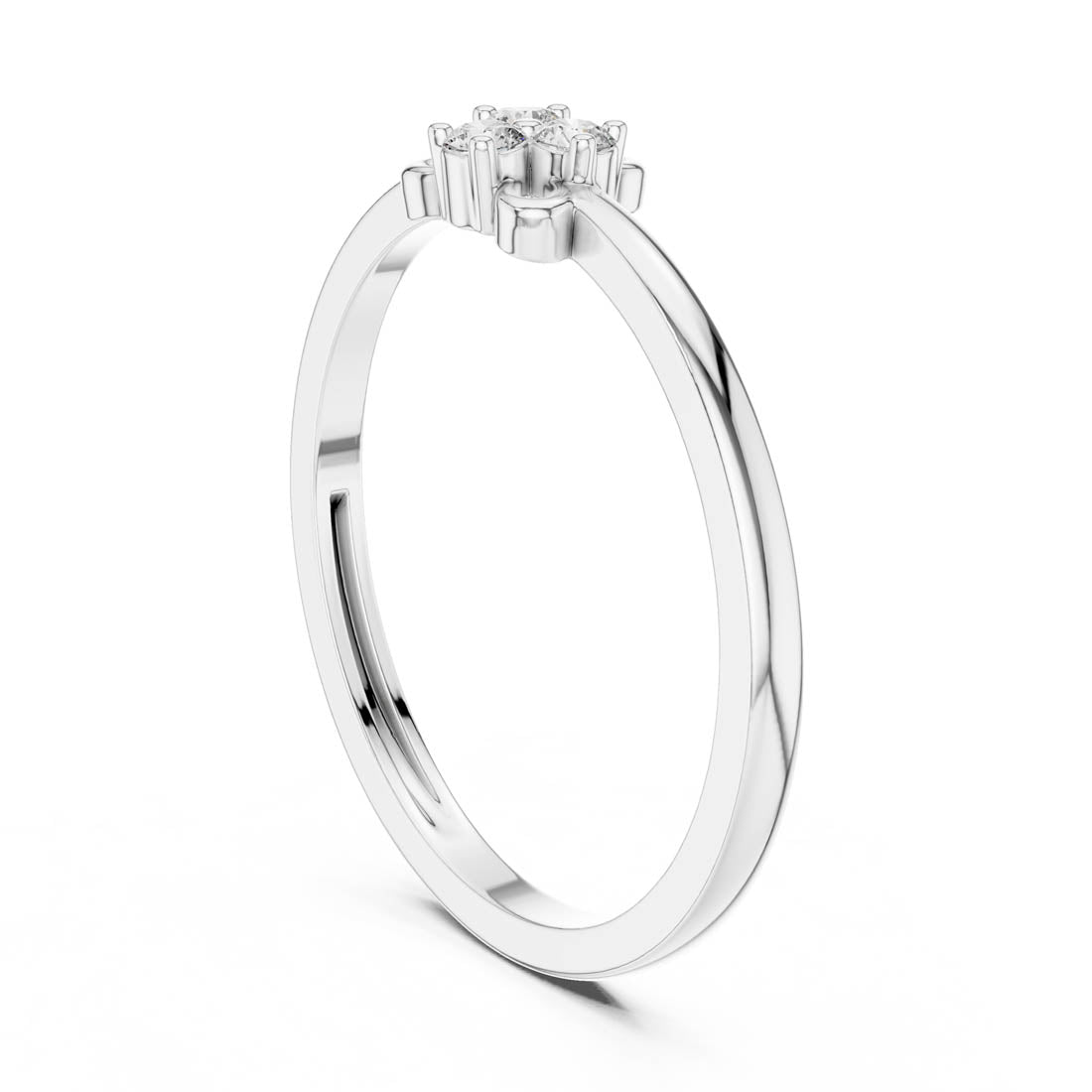 .06 Ct. Floral Diamond Cluster Ring (LR-01 (92)) 6