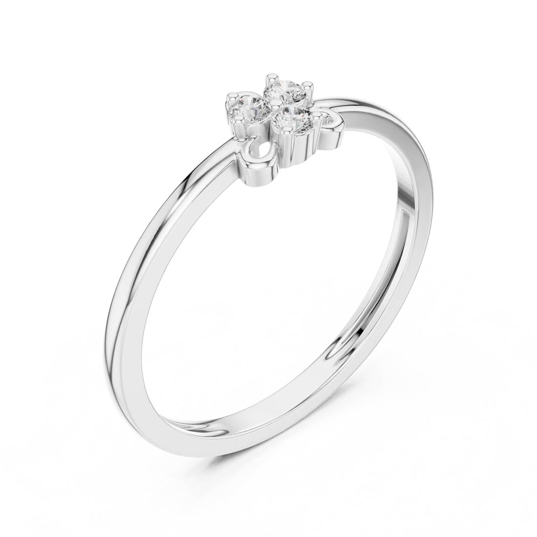.06 Ct. Floral Diamond Cluster Ring (LR-01 (92)) 9