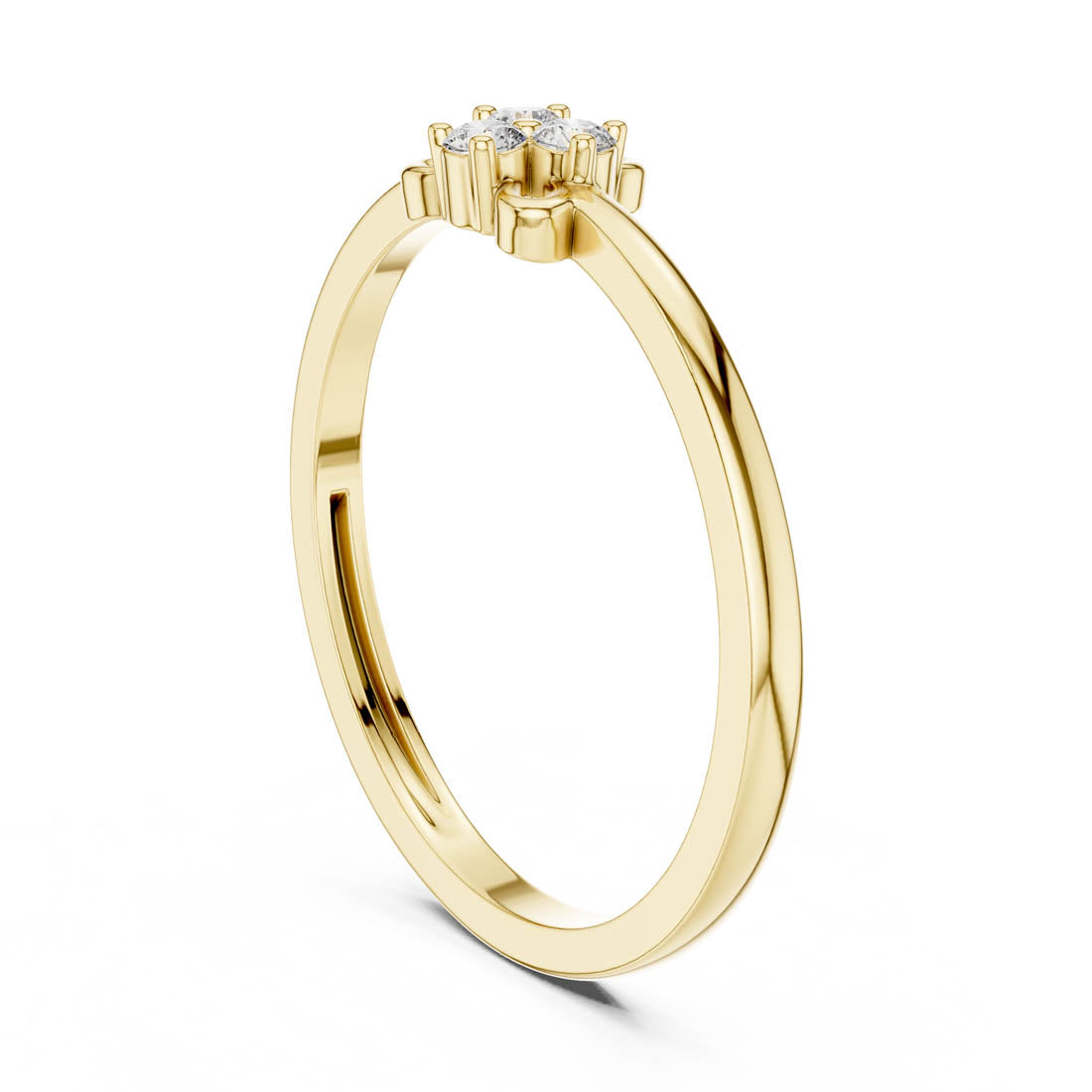 .06 Ct. Floral Diamond Cluster Ring (LR-01 (92)) 3