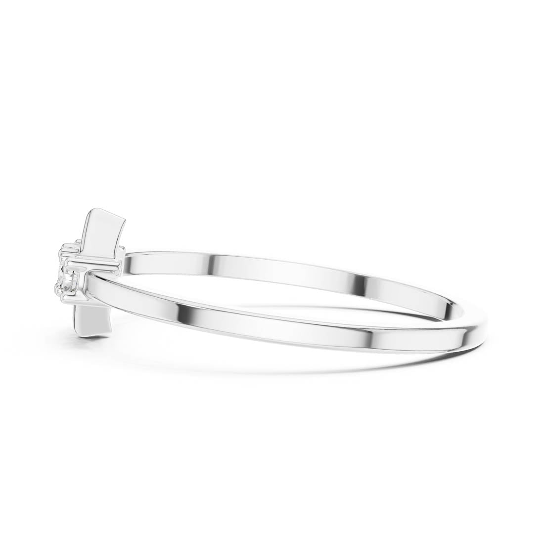 .08 Ct. Geometric Three-Stone Diamond Ring (LR-01 (93)) 12