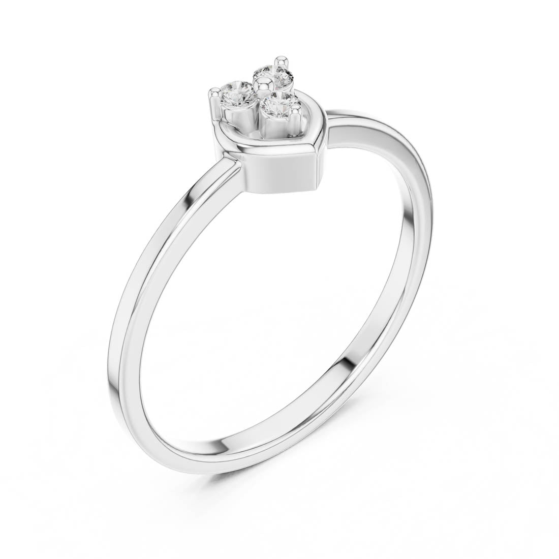 .06 Ct. Heart Diamond Cluster Ring (LR-01 (94)) 9