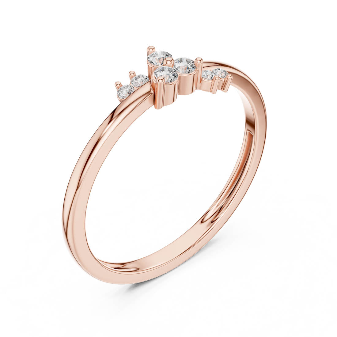 .09 Ct. Diamond Cluster Accent Ring (LR-01 (95)) 9