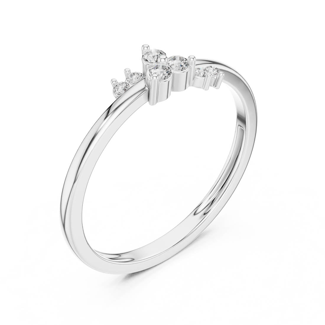 .09 Ct. Diamond Cluster Accent Ring (LR-01 (95)) 10