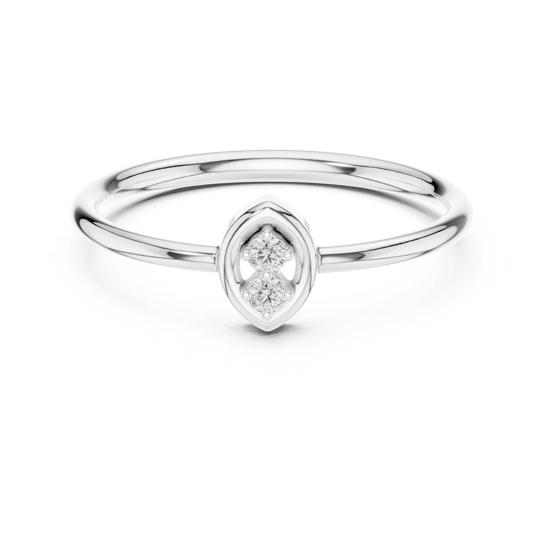 .03 Ct. Two-Stone Diamond Solitaire Ring (LR-01 (96))