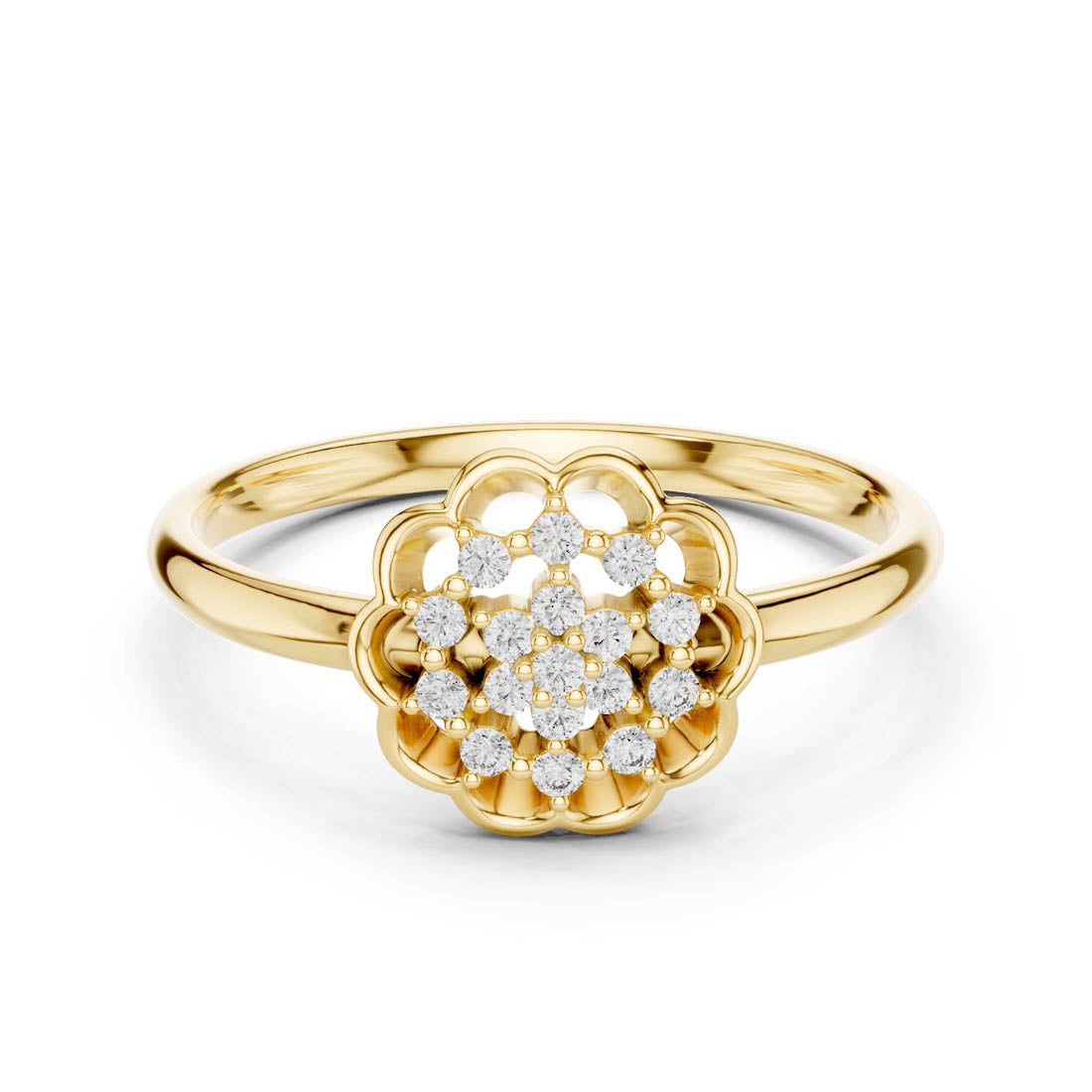 .09 Ct. Diamond Cluster Floral Ring (LR-01 (99))