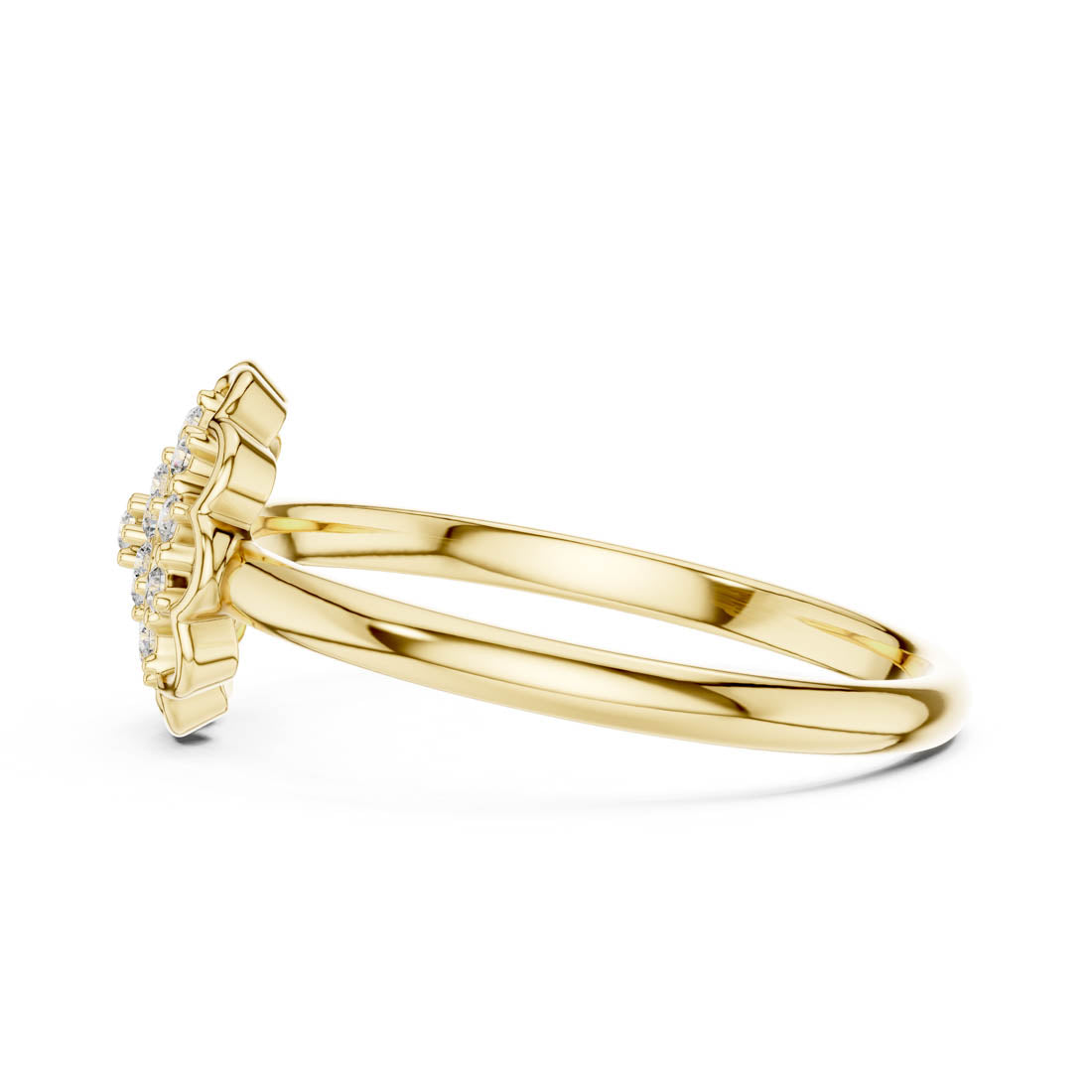 .09 Ct. Diamond Cluster Floral Ring (LR-01 (99)) 4