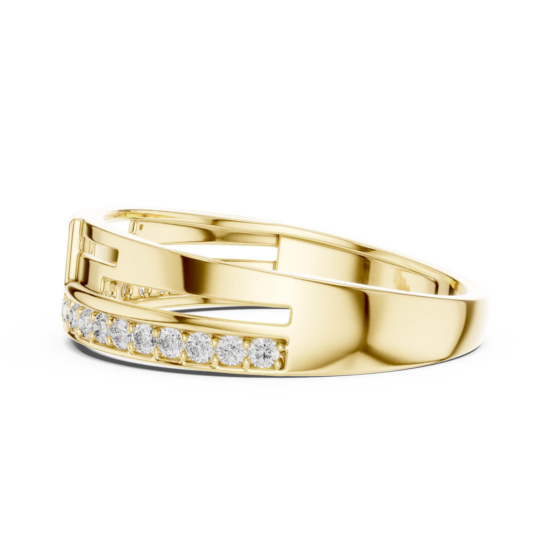 .31 Ct. Geometric Pavé Diamond Band Ring (LR-01 (9)) 4