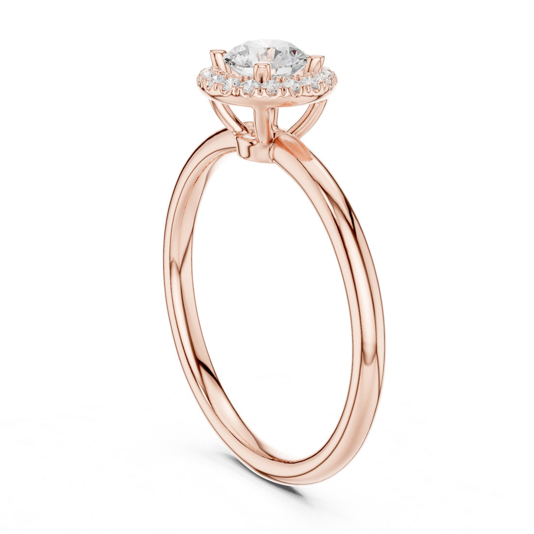 .59 Ct. Round Diamond Halo Solitaire Ring (LR-0215) 6