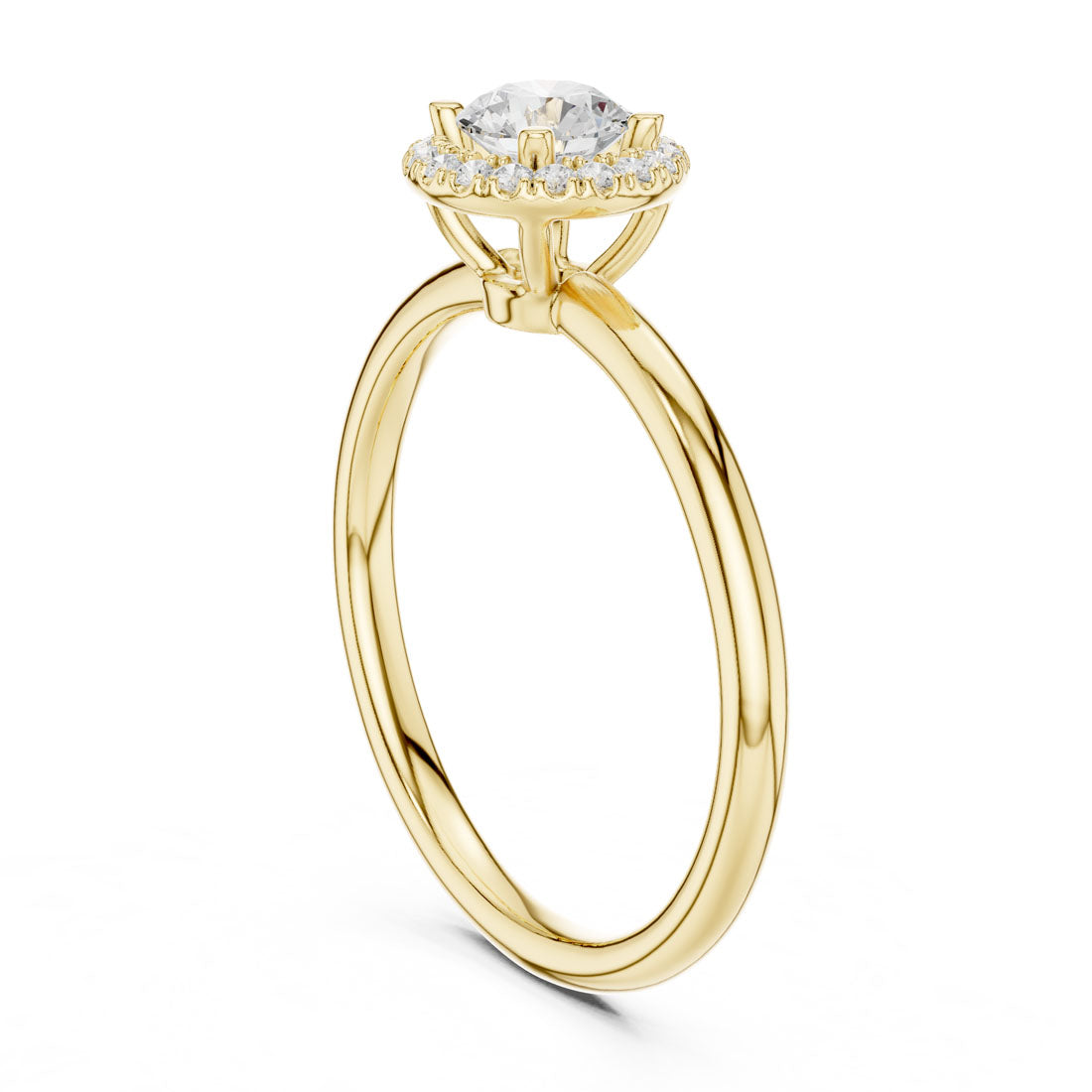 .59 Ct. Round Diamond Halo Solitaire Ring (LR-0215) 3