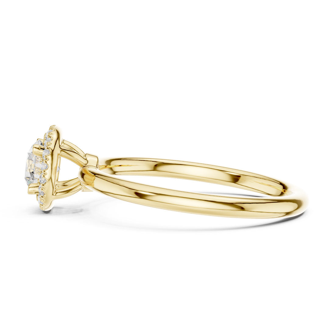 .59 Ct. Round Diamond Halo Solitaire Ring (LR-0215) 4