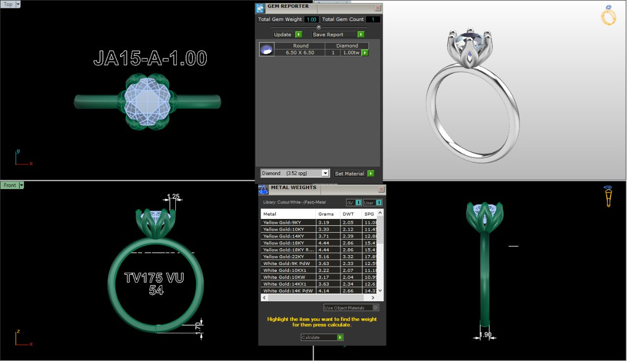 .50-1.50 Ct. Classic Round Diamond Solitaire Ring with Six-Prong Setting (ja15-a copy) 17