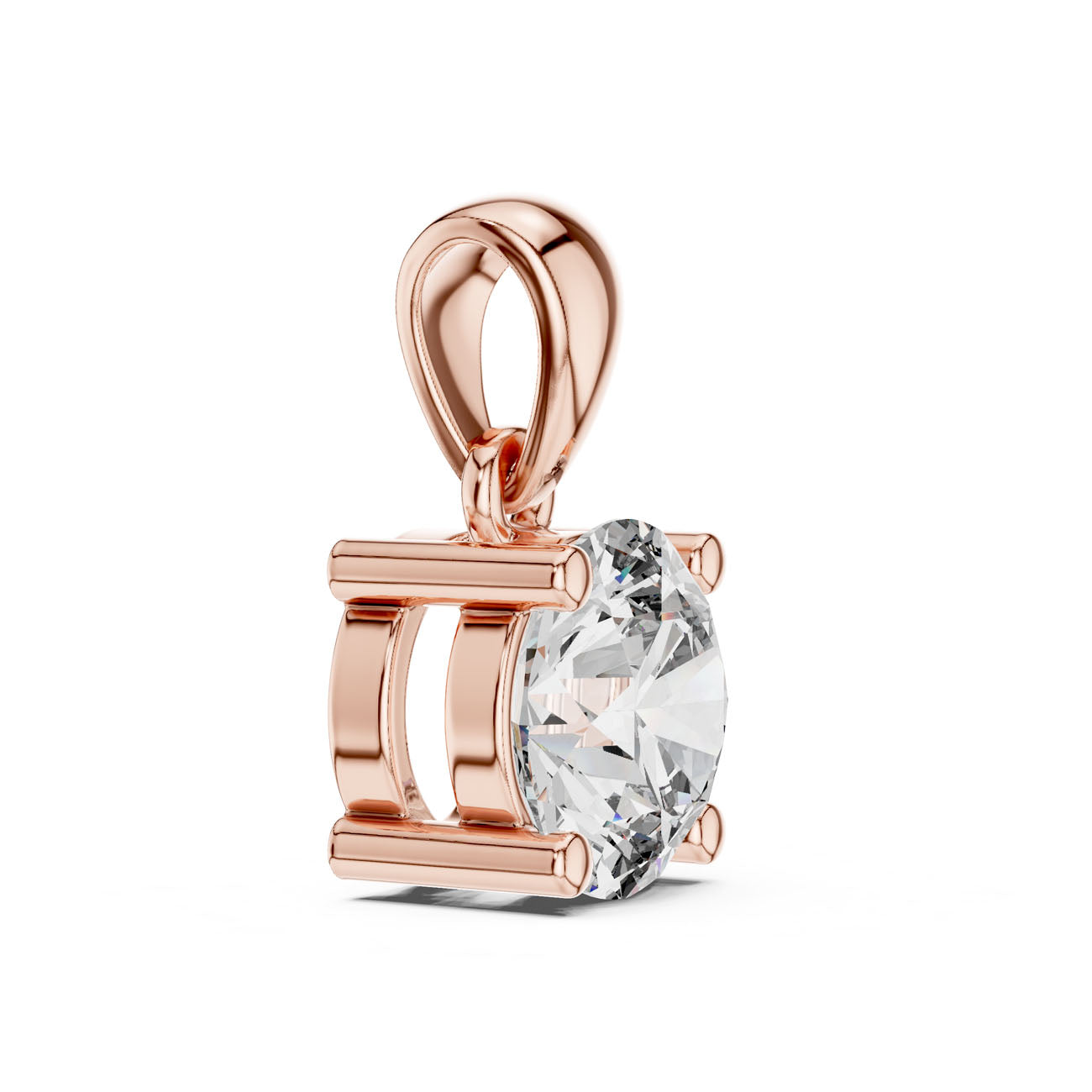 1.00 Ct. Round Brilliant Diamond Solitaire Pendant Necklace (PND-0001) 6