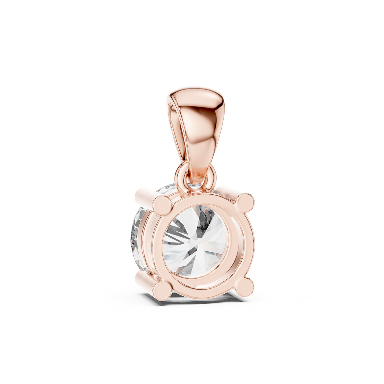 1.00 Ct. Round Brilliant Diamond Solitaire Pendant Necklace (PND-0001) 7